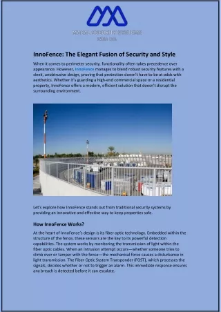 innofence the elegant fusion of security and style
