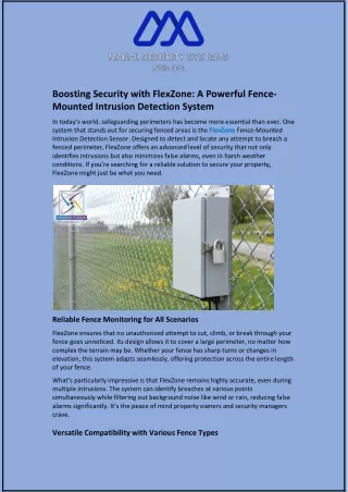 boosting security with flexzone a powerful fence