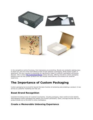 Explore The Customized Boxes