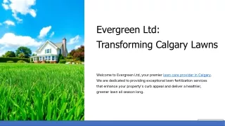 Lawn Fertilizing Services in Calgary - Evergreen Ltd