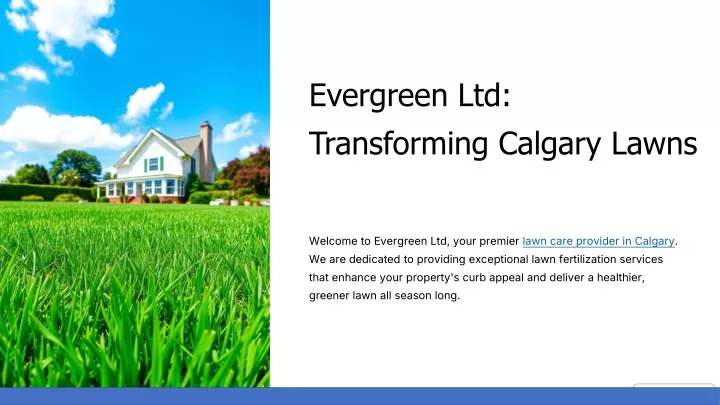 evergreen ltd transforming calgary lawns