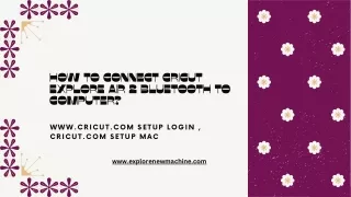How to Connect Cricut Explore Air 2 Bluetooth to Computer?