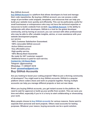 buy github account buy github account