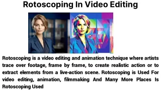 Rotoscoping In Video Editing