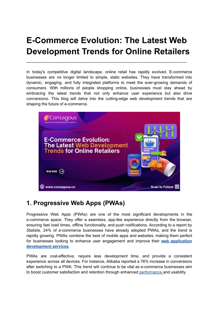 e commerce evolution the latest web development