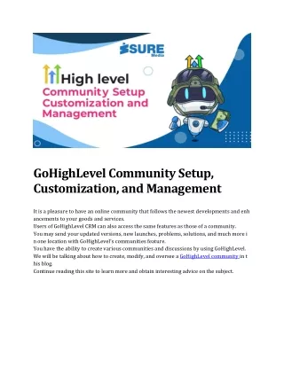 gohighlevel community setup customization