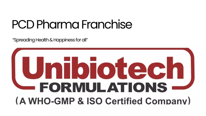 pcd pharma franchise