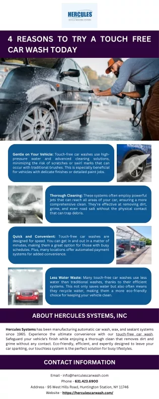 4 Reasons to Try a Touch Free Car Wash Today