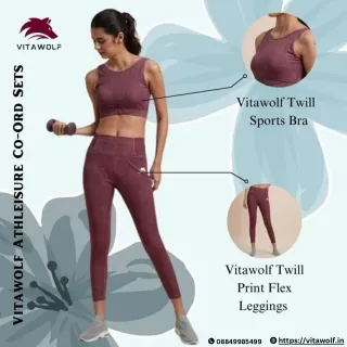 Vitawolf Twill Sports Bra - Full Coverage & Maximum Comfort