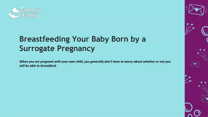 breastfeeding your baby born by a surrogate pregnancy