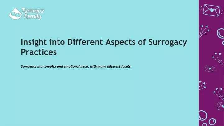 insight into different aspects of surrogacy practices