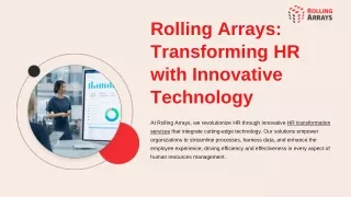 Rolling Arrays Transforming HR with Innovative Technology