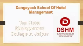 dangayach school of hotel management