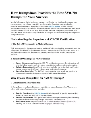 SY0-701 Dumps