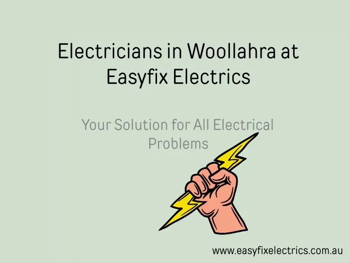 electricians in woollahra at easyfix electrics