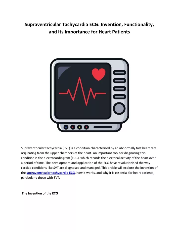 supraventricular tachycardia ecg invention