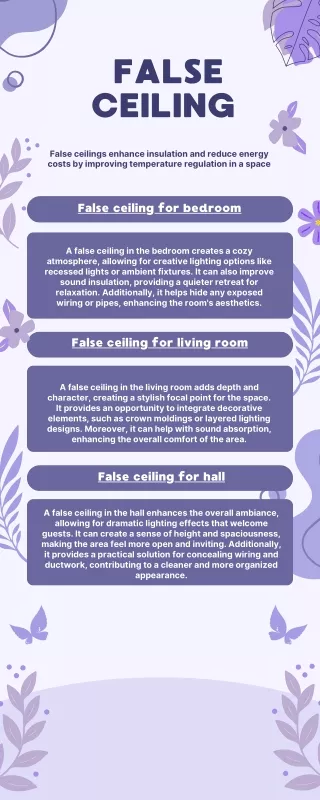 False ceiling info
