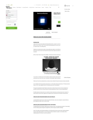 Global Wireless Audio Processor Market