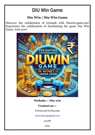 diu win diu win game