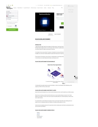 Global Solar Flood Lights Market