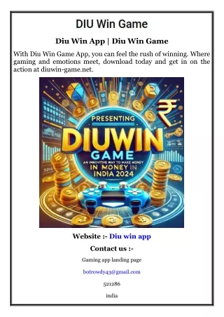 diu win app diu win game