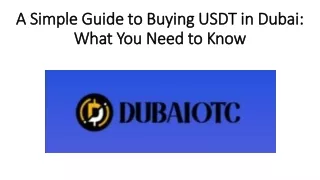 a simple guide to buying usdt in dubai what you need to know