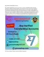 Buy Verified TransferWise Accounts - slide 1
