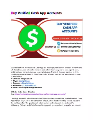 Best 10 Sites to Buy Verified Cash App Accounts in This time