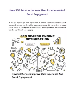 How SEO Services Improve User Experience And Boost Engagement