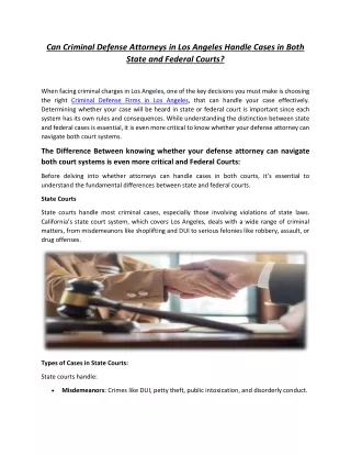 can criminal defense attorneys in los angeles