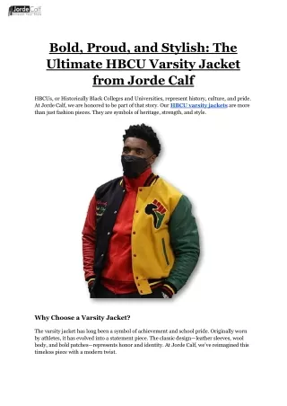 Bold, Proud, and Stylish_ The Ultimate HBCU Varsity Jacket from Jorde Calf