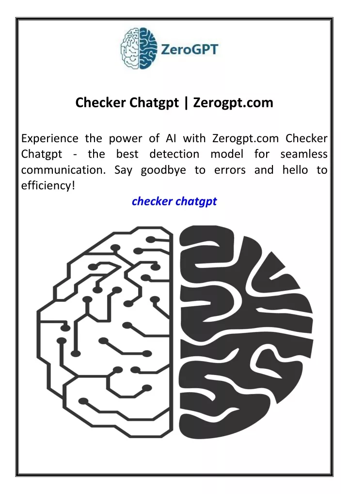 checker chatgpt zerogpt com