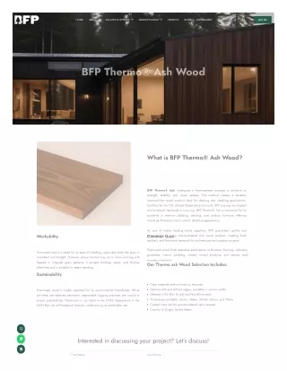 Thermo Ash Wood for Decking and Cladding | BFPPL