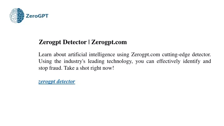 zerogpt detector zerogpt com