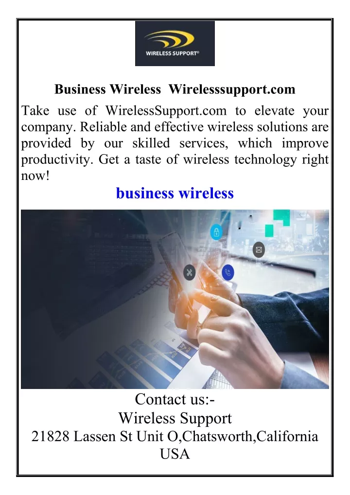 business wireless wirelesssupport com take