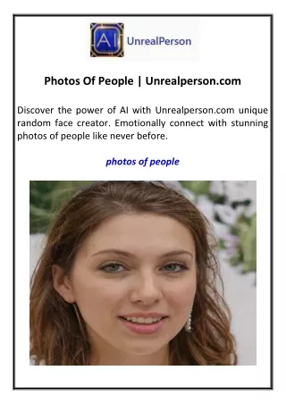 photos of people unrealperson com