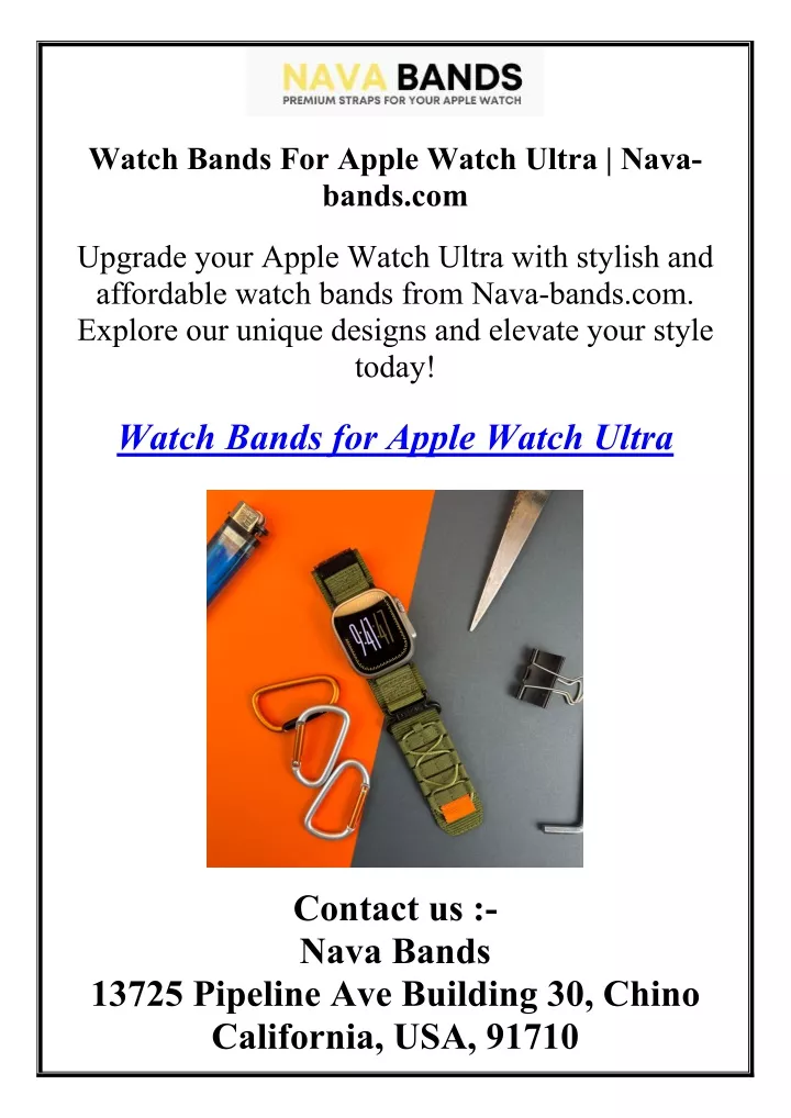 watch bands for apple watch ultra nava bands com