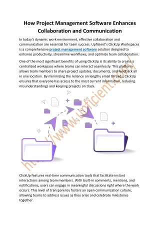 How Project Management Software Enhances Collaboration and Communication