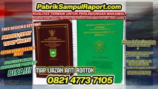 0821-4773-7105 Pusat Sampul Raport Map Ijazah Boarding School di Tulang Bawang