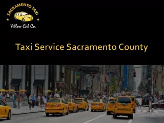 Taxi Service Sacramento County