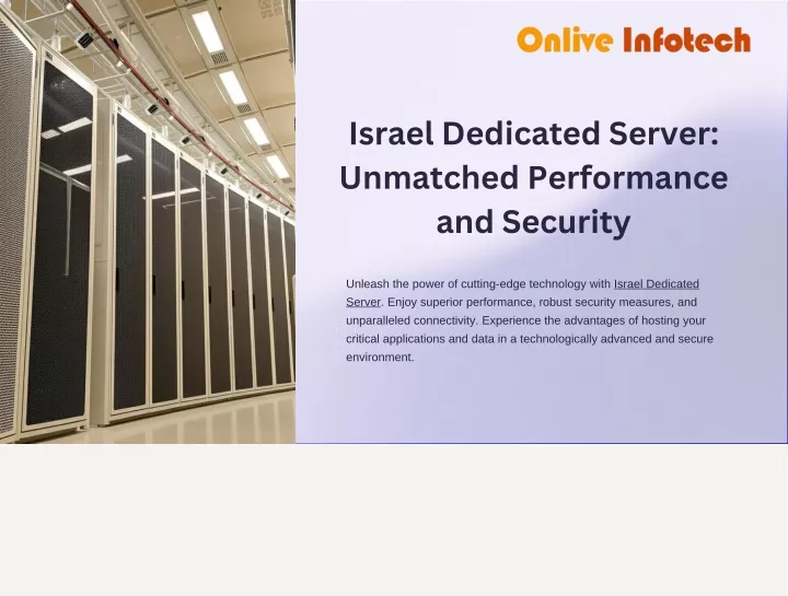 israel dedicated server unmatched performance