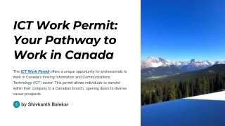 ict work permit your pathway to work in canada