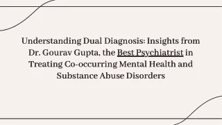understanding dual diagnosis insights from