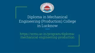 Diploma in Mechanical Engineering (Production) College in Lucknow