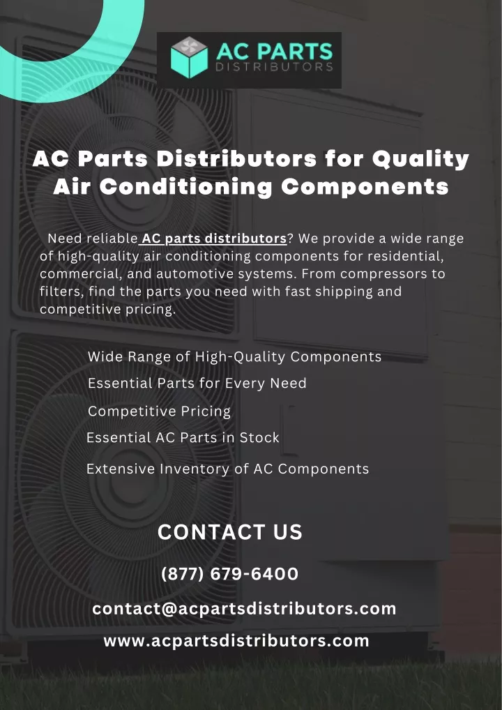 ac parts distributors for quality