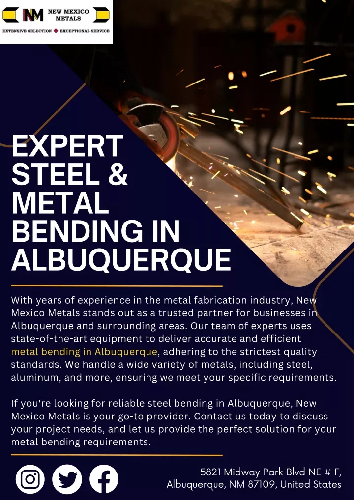 expert steel metal bending in albuquerque