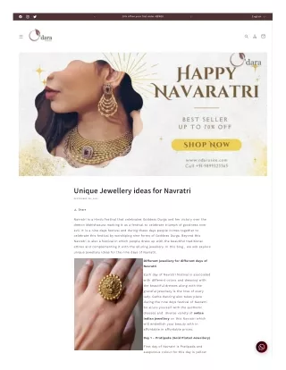 Unique Jewellery ideas for Navratri