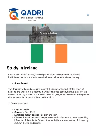 study in ireland