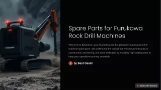 Spare Parts for Furukawa Rock Drill Machines