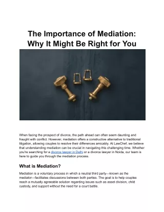 The Importance of Mediation_ Why It Might Be Right for You